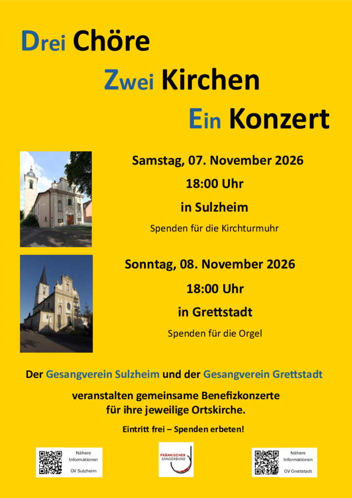 Kirchenkonzerte – Plakat